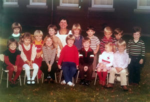 Mrs. Dolores Bunnell with her students, class of 1978