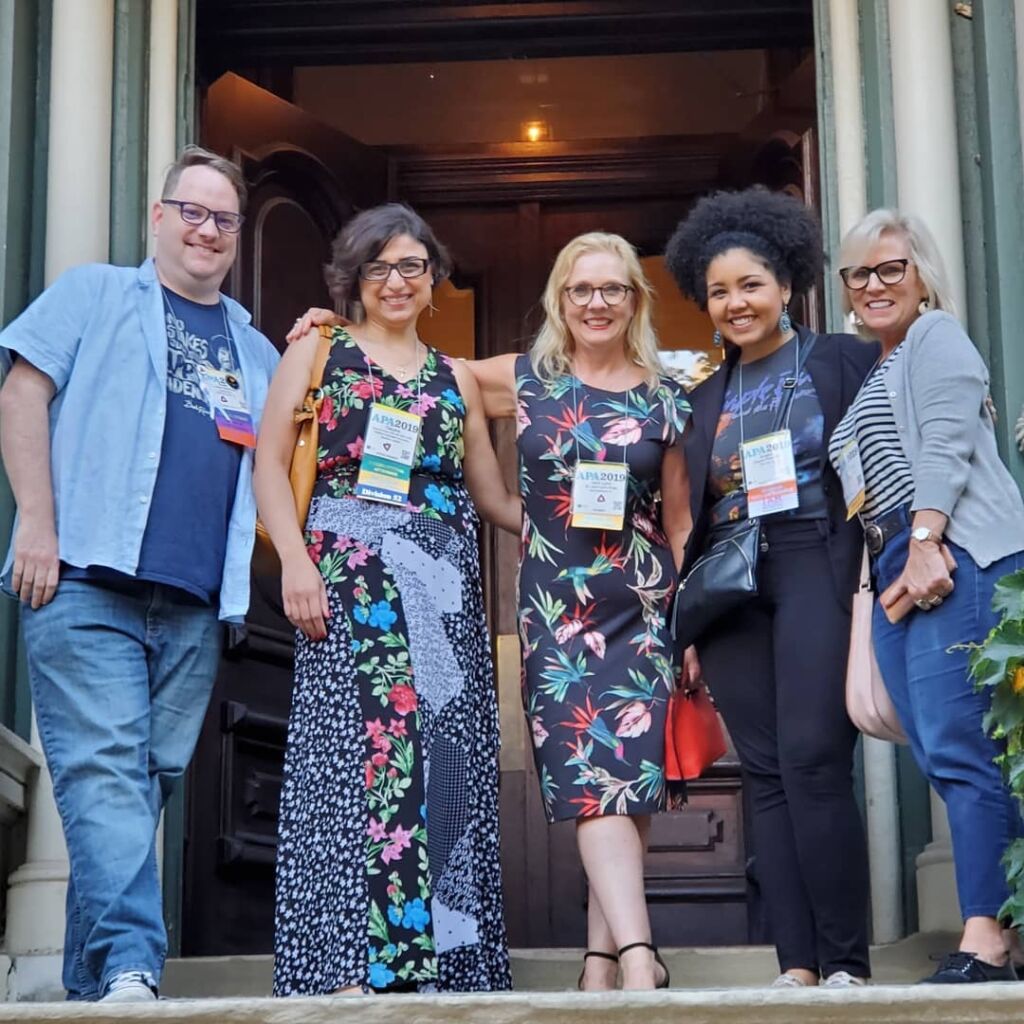 APA 2019 Media Psychology Awards Social Hour Adam Baldowski Tatyana El-Kour Jerri Lynn Hogg Angela Patterson Lisa Swain