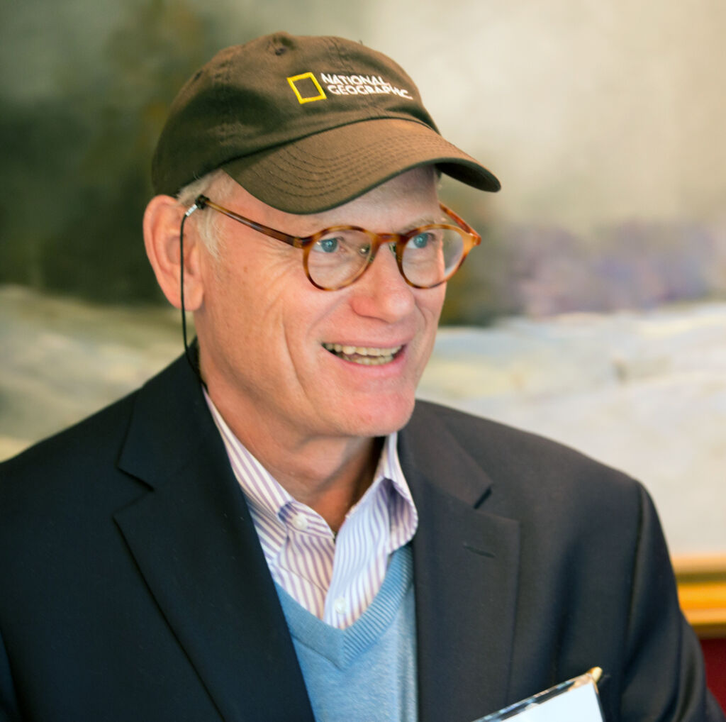 Jean-Pierre Isbouts in National Geographic cap